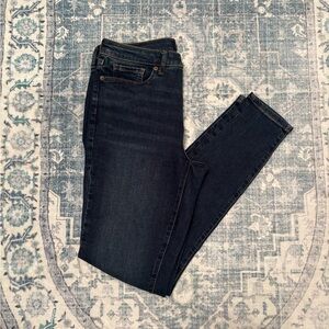 Banana Republic Dark Wash Curvy (Tall) Skinny Jeans